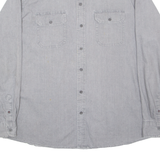 WRANGLER Mens Denim Shirt Grey Long Sleeve XL