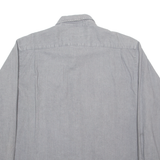 WRANGLER Mens Denim Shirt Grey Long Sleeve XL