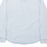 LEVI'S Workwear Womens Denim Shirt Blue Long Sleeve S