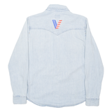 LEVI'S Workwear Womens Denim Shirt Blue Long Sleeve S