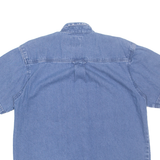 RESERVOIR CLOTHING Mens Denim Shirt Blue M