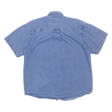 RESERVOIR CLOTHING Mens Denim Shirt Blue M