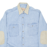 WOOLRICH Mens Denim Shirt Blue Long Sleeve M