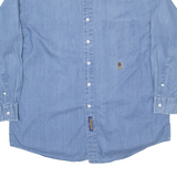 TOMMY HILFIGER Mens Denim Shirt Blue Long Sleeve L
