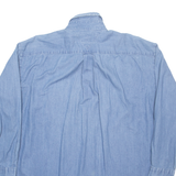 TOMMY HILFIGER Mens Denim Shirt Blue Long Sleeve L