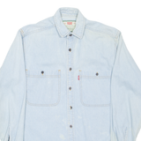 LEVI'S Mens Denim Shirt Blue Long Sleeve S