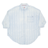 TOMMY HILFIGER Mens Shirt Blue Striped M