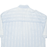 TOMMY HILFIGER Mens Shirt Blue Striped M