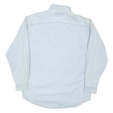 BUCKLEY BAY Mens Denim Shirt Blue Long Sleeve M