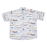 REDHEAD Mens Shirt Grey Crazy Pattern 2XL
