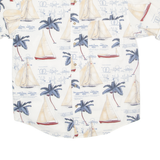 PURITAN Mens Shirt White Crazy Pattern M