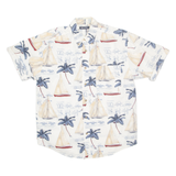 PURITAN Mens Shirt White Crazy Pattern M