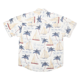 PURITAN Mens Shirt White Crazy Pattern M