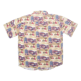 WOODLAND CREEK Mens Shirt Brown Crazy Pattern M