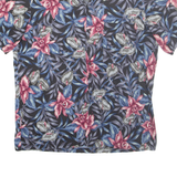 HAWAII BLUES Mens Shirt Black Floral L