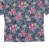 HAWAII BLUES Mens Shirt Black Floral L