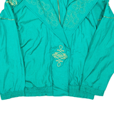 LAVON Womens Shell Jacket Green Nylon Floral XL
