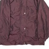 TOWNE Womens Jacket Maroon Nylon M