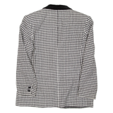Womens Blazer Coat Black Houndstooth UK 14