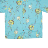 SUNFRIEND Mens Hawaiian Shirt Blue Floral L
