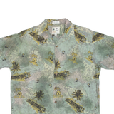 ME SPORT Mens Hawaiian Shirt Blue Floral M