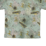 ME SPORT Mens Hawaiian Shirt Blue Floral M