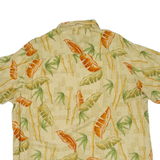 Mens Hawaiian Shirt Beige Floral XL