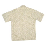 CAMPIA Mens Hawaiian Shirt Green Crazy Pattern M