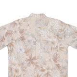 COOKE STREET Mens Hawaiian Shirt Pink Floral L