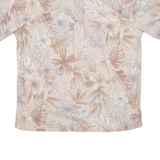 COOKE STREET Mens Hawaiian Shirt Pink Floral L