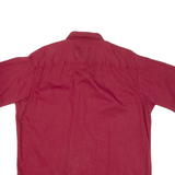 REDHEAD Mens Plain Shirt Red L