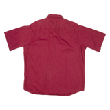 REDHEAD Mens Plain Shirt Red L