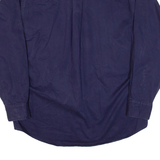 CLUB ROOM Mens Plain Shirt Blue Long Sleeve M