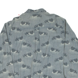 WOOLRICH Boats Mens Shirt Blue Long Sleeve L