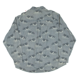 WOOLRICH Boats Mens Shirt Blue Long Sleeve L