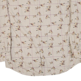 ROUNDTREE & YORKE Birds Mens Shirt Beige Long Sleeve L