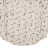 ROUNDTREE & YORKE Birds Mens Shirt Beige Long Sleeve L