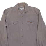 CARHARTT Mens Worker Shirt Grey Long Sleeve M