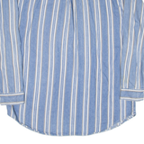 COLISEUM JEANS Mens Shirt Blue Striped Long Sleeve XL