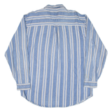 COLISEUM JEANS Mens Shirt Blue Striped Long Sleeve XL