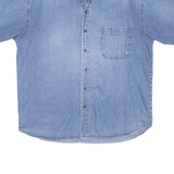BLUE ISSUE Mens Denim Shirt Blue L