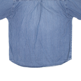 BLUE ISSUE Mens Denim Shirt Blue L