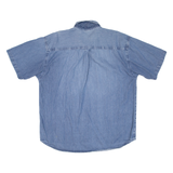 BLUE ISSUE Mens Denim Shirt Blue L