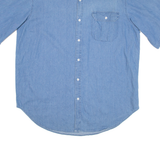 OPEN TRAILS Mens Plain Shirt Blue XL
