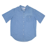 OPEN TRAILS Mens Plain Shirt Blue XL