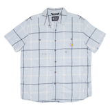 CARHARTT Relaxed Fit Mens Shirt Blue Check L