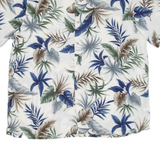CROFT & BARROW Mens Hawaiian Shirt Blue Floral XL