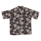 BOBBY CHAN Mens Shirt Black Crazy Pattern L
