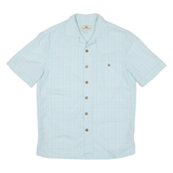 ISLAND SHORES Mens Shirt Blue Check S