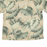 Mens Hawaiian Shirt Green Floral XL